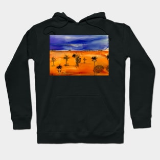 Emus in the outback. Hoodie